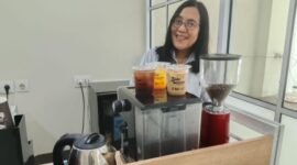 Hobi jadi bisnis sukses! Kopi Toejoean berhasil naik kelas berkat pendampingan Rumah BUMN BRI dan fitur UMKM Smart di LinkUMKM. (Dok. BRI)