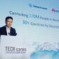 Yang Chaobin, CEO of Huawei ICT BG announces the fulfillment of ITU P2C Pledge