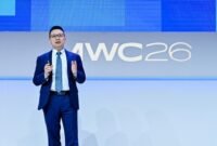 York Yue, Vice President of Huawei and CEO of ISP & Media BU, delivering an opening speech